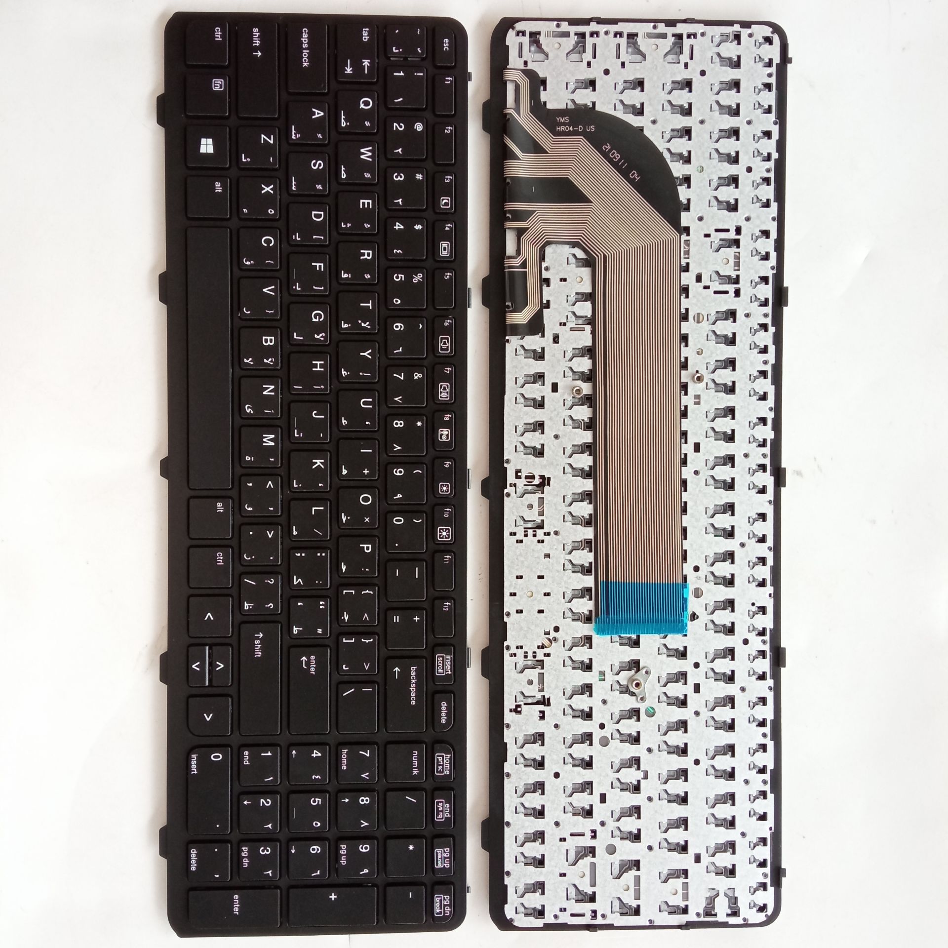 Picture of New Replacement Laptop Keyboard For HP 450G1/470G1/455G1/450G0/455G0/455G2 BLACK FRAME BLACK (OEM) AR Layout